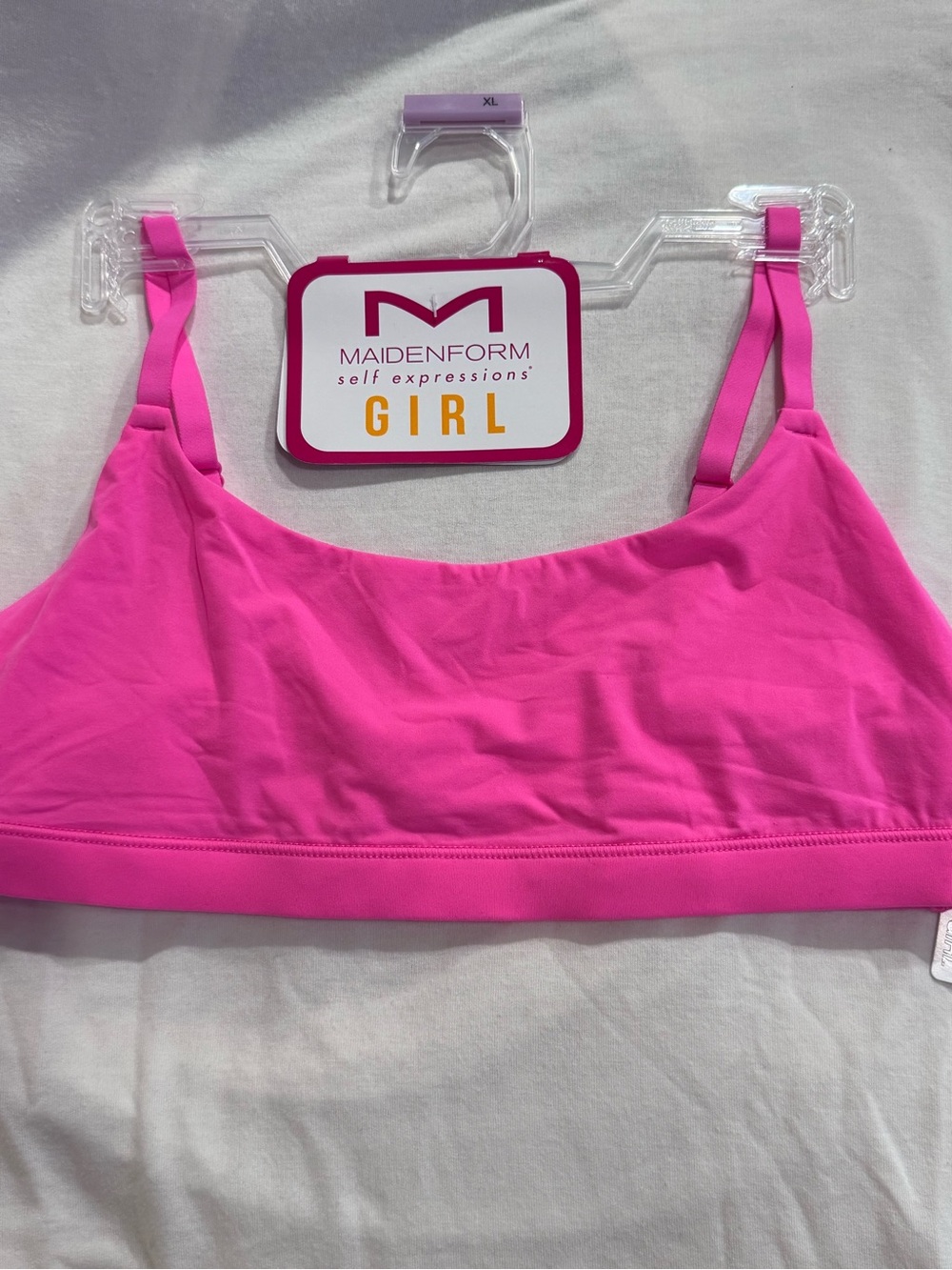 Maidenform Girl Sports Bra - Hot Pink, XL (14/16)